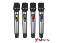Central de Microfones UHF Sem Fios 4 Canais CHORD Central de Microfones UHF Sem Fios 4 Canais CHORD